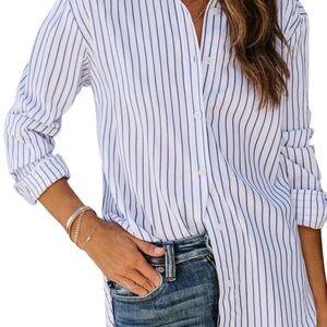 Siliteelon Womens Button Down Shirts Cotton
